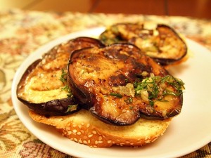 Garlic Marinated Eggplant Slices – Maya`s Kitchen